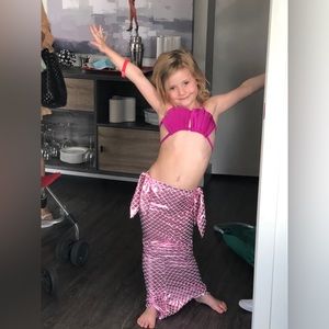 Mermaid bathing suit in Fuchsia and Pink!